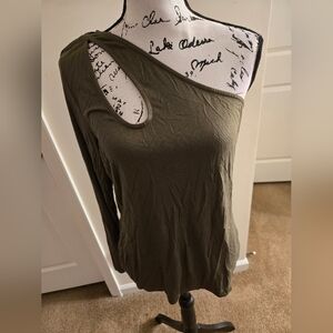 Olive Green Sleeveless Top